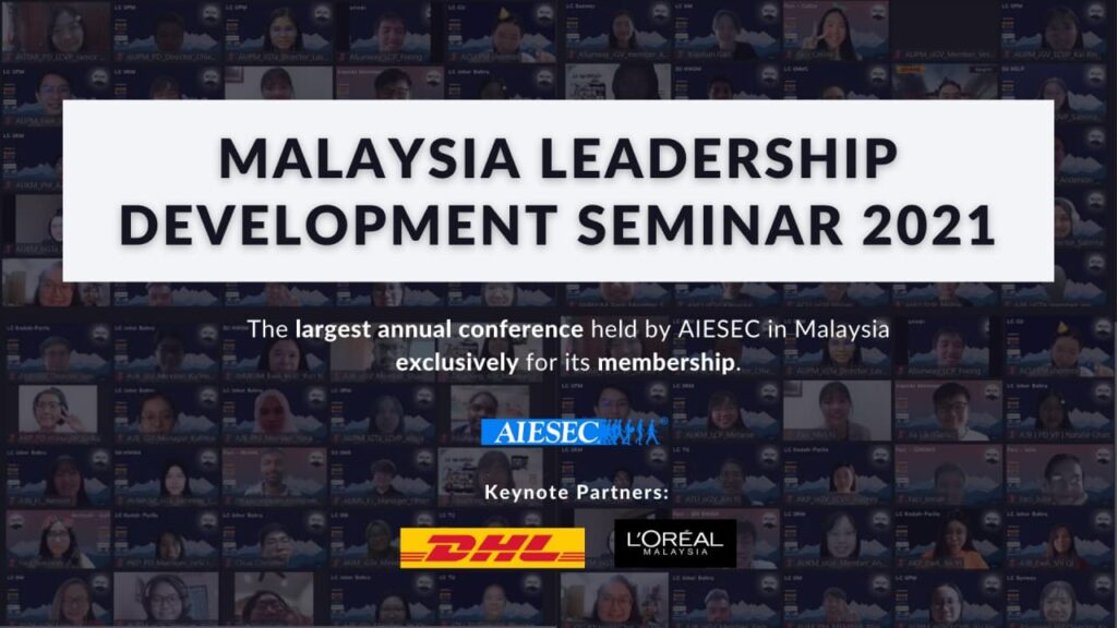 Malaysia Leadership Development Seminar 2021 for AIESEC Membership Draws to a Successful End with Keynote Partners